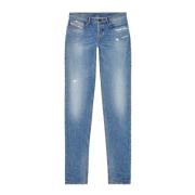 Tapered Regular Fit Denim Jeans Diesel , Blue , Heren