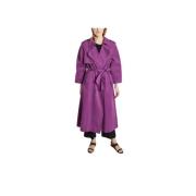 Paarse Swan Trenchcoat Modetrotter , Purple , Dames