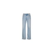 Bleach Blue Classic Fit Jeans Ami Paris , Blue , Heren