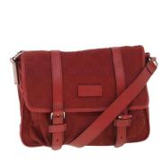 Pre-owned Canvas shoulder-bags Gucci Vintage , Red , Dames