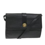 Pre-owned Leather shoulder-bags Gucci Vintage , Black , Dames