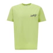 Heren Limegroen Logo Print T-Shirt Iceberg , Green , Heren