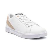 Witte Leren Sneakers Just Cavalli , White , Heren