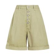 Stijlvolle olijfgroene zomershorts Etro , Green , Dames