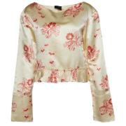 Pre-owned Silk tops Marni Pre-owned , Beige , Dames