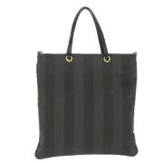 Pre-owned Canvas totes Fendi Vintage , Gray , Dames