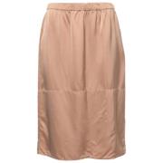 Pre-owned Satin bottoms Marni Pre-owned , Beige , Dames