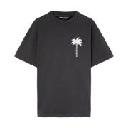 Donkergrijze Palm T-Shirt Palm Angels , Gray , Heren