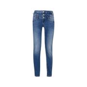 High-waisted Skinny Jeans in Gebruikte Denim Liu Jo , Blue , Dames