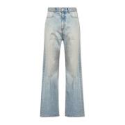 Jeans met logo Balenciaga , Blue , Heren