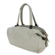 Pre-owned Leather celine-bags Celine Vintage , Gray , Dames