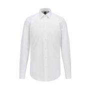 Slim Fit Overhemd Boss , White , Heren