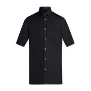 Zwarte Katoenen Korte Mouw T-Shirt Maison Margiela , Black , Heren