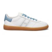 Stijlvolle Dames Leren Sneakers Hogan , White , Dames