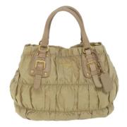 Pre-owned Fabric prada-bags Prada Vintage , Beige , Dames