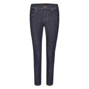 Ornella Trendy Jeans met Crinkle-Detail Angels , Blue , Dames