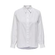 Gaga Highlow Shirt WVN Bright White Only , White , Dames