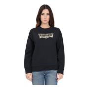 Zwart sweatshirt met luipaardprint Levi's , Black , Dames