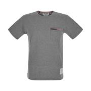 Premium Katoenen Zak T-shirt Thom Browne , Gray , Heren