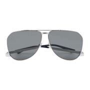 Zilveren Aviator Zonnebril met Zijlogo Saint Laurent , Gray , Heren