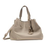 Stijlvolle korte handtas Carlo Colucci , Beige , Dames