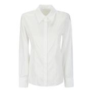 Gestikte Slash Overhemd Helmut Lang , White , Dames