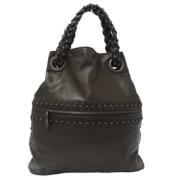 Pre-owned Leather handbags Bottega Veneta Vintage , Brown , Dames