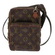 Pre-owned Canvas shoulder-bags Louis Vuitton Vintage , Brown , Dames