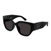 Zwarte zonnebril met originele accessoires Balenciaga , Black , Dames