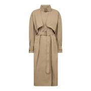 Stijlvolle Franciscc Trenchcoat Jas in Khaki Co'Couture , Brown , Dame...