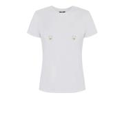 Dames T-shirt Set in Ivoor Elisabetta Franchi , White , Dames