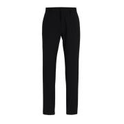 Elegante Broek met Serge Weefstructuur Hugo Boss , Black , Heren