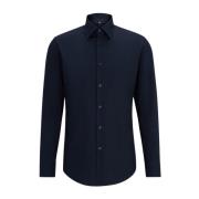 Blauw Slim Fit Overhemd Hugo Boss , Blue , Heren