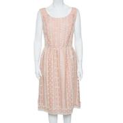 Pre-owned Silk dresses Oscar De La Renta Pre-owned , Pink , Dames