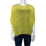 Pre-owned Silk tops Giambattista Valli Pre-owned , Yellow , Dames
