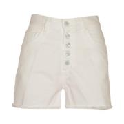 Zomer Trendy Shorts voor Vrouwen Dondup , White , Dames