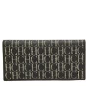 Pre-owned Coated canvas wallets Carolina Herrera Pre-owned , Brown , D...