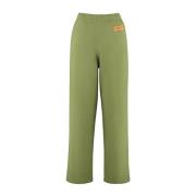 Groene Katoenen Broek met Elastische Taille Heron Preston , Green , He...