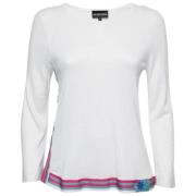Pre-owned Knit tops Armani Pre-owned , White , Dames