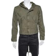 Pre-owned Cotton outerwear Yves Saint Laurent Vintage , Green , Dames