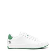 Witte Sneakers met Limoengroene Accenten Paul Smith , White , Heren