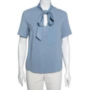Pre-owned Fabric tops Armani Pre-owned , Blue , Dames