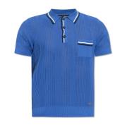 Polo shirt met open structuur Dsquared2 , Blue , Heren
