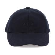 Stijlvolle Baseballpet met Logo Borduursel A.p.c. , Blue , Unisex