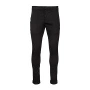 Klassieke Broek Dondup , Black , Heren