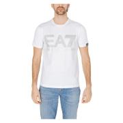 Heren 3Dpt37 Pjmuz T-Shirt Emporio Armani EA7 , White , Heren