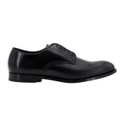 Lakleren Veterschoen Doucal's , Black , Heren