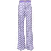 Stijlvolle Broek Elisabetta Franchi , Purple , Dames