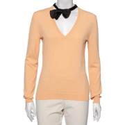 Pre-owned Knit tops Moschino Pre-Owned , Orange , Dames