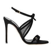 High Heel Sandals Elisabetta Franchi , Black , Dames